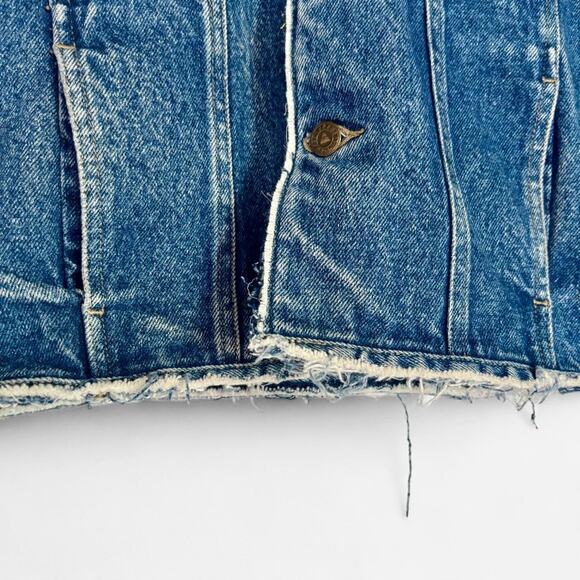 Upcycled OOAK Denim Jacket- Size Medium, NWT - Picture 4 of 6